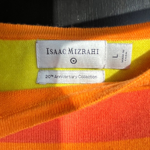 Isaac Mizrahi x Target Colorblock Orange/Yellow/Pink Sweater - Adult Size Large - Picture 11 of 16